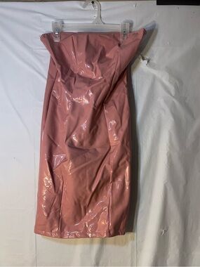 Fashion Nova "King Kourt Latex Dress" women’s size small